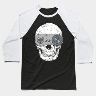 Gaming Skullhead - Dead Game Skull Baseball T-Shirt